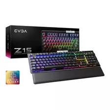 Teclado Gamer Mecanico Evga Z15 Rgb Bronze Switchs Español Idioma Español Latinoamérica Color Del Teclado Negro