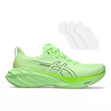 Tênis Asics Masculino Novablast 4 + 3 Pares De Meias 