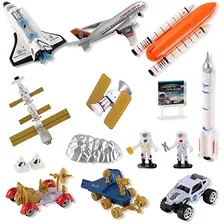 Mission To Mars Space Shuttle Playset Para Niños Con Cohetes