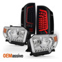 Fits 14-21 Toyota Tundra Trd Truck Headlightlamps Pairs  Oai