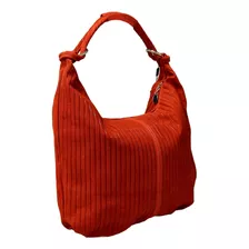 Bolso De Hombro Pierre Cardin De Piel Roja Grande Para Mujer