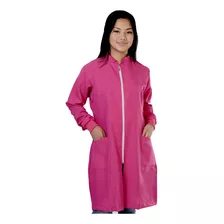 Jaleco Colorido Com Zíper Feminino Gabardine Gola Padre