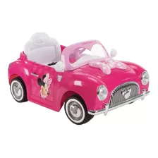 Carro A Batería Para Niños Huffy Disney Minnie Mouse Color Rosa 120v