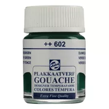 Tinta Guache Extra Fine Talens 602 Deep Green 16ml