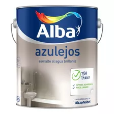 Pintura Esmalte Para Azulejos Alba 0,9 Litro - Acabado Brillante Color Blanco