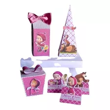 Lembrancinha Kit Festa 30 Peças Personalizado Masha E O Urso