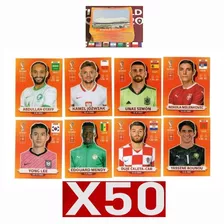 Lote De 50 Figuritas Diferentes Al Azar Mundial Qatar 2022