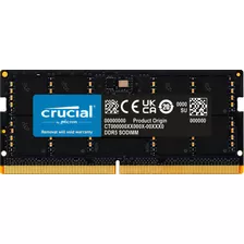 Memoria Ram Crucial, 32gb Ddr5, 4800mhz, Cl40, Sodimm