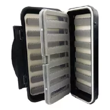 Caja Grande Para Señuelos Tipo Mosca Hrr25 Color Negro