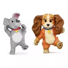 Kit Filhotinhos Cachorrinho Dama E Vagabundo Disney Pelucia