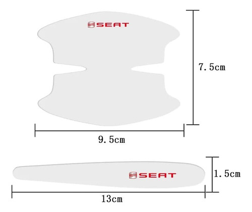 Protector Puerta Manijas Pegatinas De Proteccin Araazos Vw Foto 2