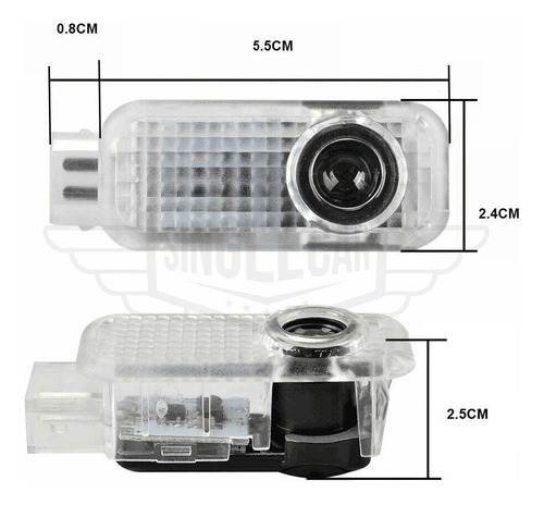 Luz Led Para Proyector De Puerta De Coche Para Audi A3 S3 S4 Foto 3