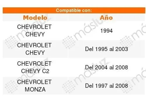 Luna P/ Chevrolet Chevy  2001 2002 2003 Foto 6