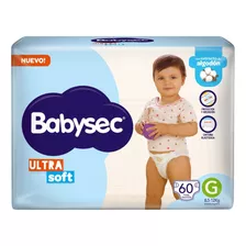 Pañales De Bebe Babysec Ultra Soft Talle Grande X60u