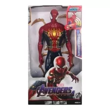 Muñeco Iron Spiderman Avengers Luz Sonido Alternativo 30cm