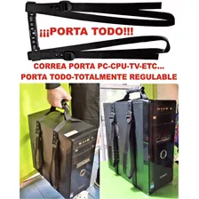Correa Porta Pc-cpu-tv-porta Todo Practico Y Resistente