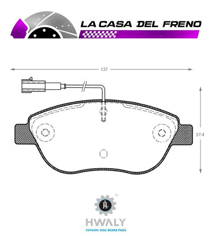 Pastilla Freno Del Fiat Stilo (192) 1.4 2010 843 A1 192cxh1b Foto 3