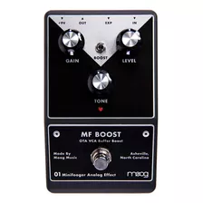 Pedal Efecto P/ Guitarra Moog Mfs-boost01 Minifooger Boost Color Negro