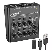 Mezclador De Audio Moukey, Mezclador De Línea, Dc 5 V, 8 Est
