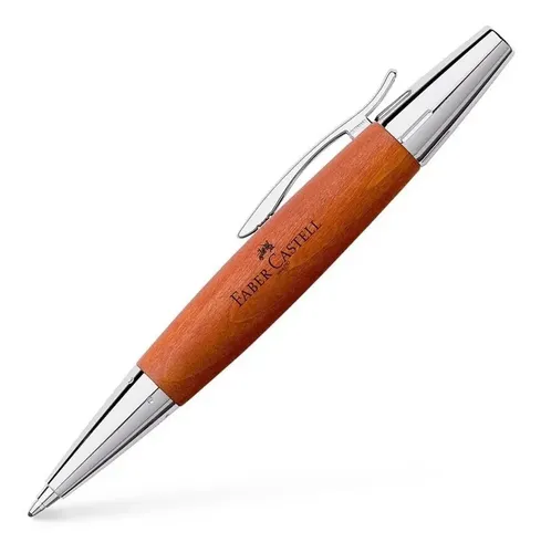 Boligrafo Faber Castell E-motion Madera Peral Rojizo B Imagen
