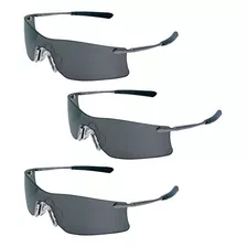 (3) Gafas De Seguridad Mcr Lente Gris Antivaho Rubicon T4112