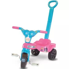 Triciclo Velotrol Princesas Rosa Com Empurrador Baby