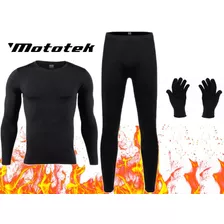 Conjunto Termico Microfibra Frio Extremo + Guantes Termicos 