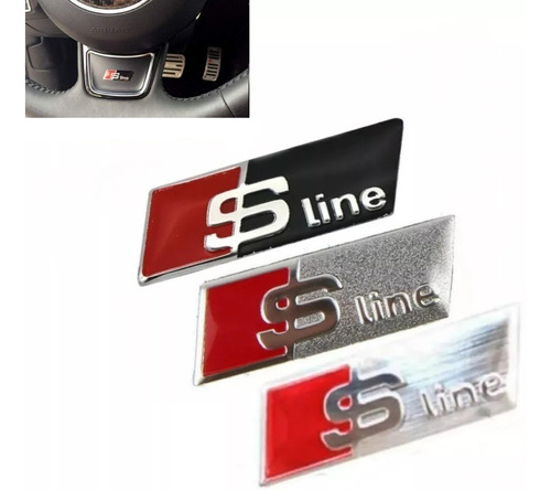 Emblema Audi Sline Para Volante  Aluminio ,negro O Matte Foto 6