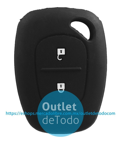 Carcasa Llave Control Renault Clio Nissan Platina 2 Botones Foto 4