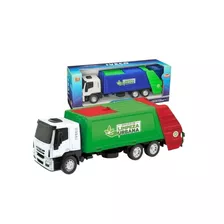 Brinquedo Caminhão Coletor De Lixo Iveco Tector 342