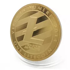 Moneda Litecoin Metalica Gold ( Entrega Inmediata )