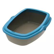 Sanitário Higiênico Médio Com Borda Wc King Colors Gatos Cor Gold/azul