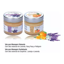 Kit 2 Velas Para Massagem Natural Arte Dos Aromas 100g 