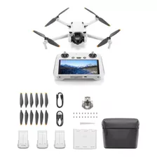 Drone Dji Mini 3 Combo Fly More Rc Com Tela E 3 Baterias 4k Cor Cinza