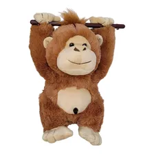 Macaco De Pelúcia Assobia Assovia Interativo Brinquedo