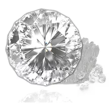 Diamante Moissanita 0.30ct Corte Redondo Con Certificado Gra