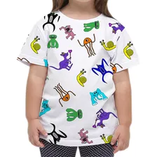 Camiseta Branca Ano Novo Infantil Garden Garten Of Banban 01