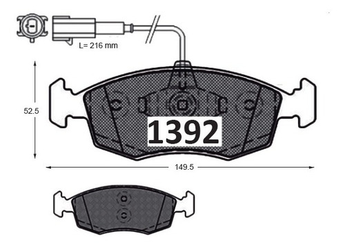 Pastillas De Frenos Delanteras Fiat Grande Punto 2005-2013 Foto 2