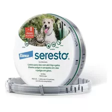 Coleira Antipulgas Seresto Cães E Gatos Até 8kg