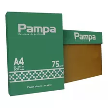 Kit 10 Resmas Pampa A4 75 Gr Papel Blanco