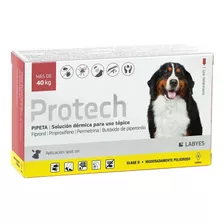 Pipeta Protech Perro Más 40 Kg Pulgas Garrapatas Y Mosquitos