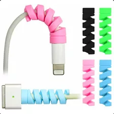 Kit 8 Protetor Para Cabo iPhone Usb Celular De Silicone