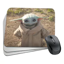 Mouse Pad Rectangular- Yoda Baby