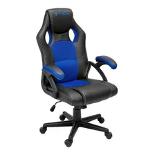 Cadeira Gamer Preto Com Azul Confortável 601bright