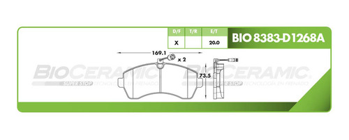 Balata Disco Delantera Dodge Sprinter 3500 2007-2008 3.5 Foto 2