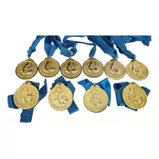 Medalla De Futbol De 6cm Trofeo Goleador Promox10 Unidades 