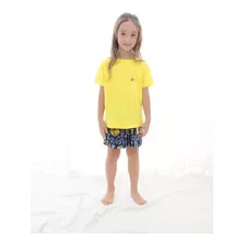 Pijama Feminino Malha De Algodão Infantil