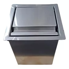 Lixeira Pia Cozinha Embutir Granito Inox 4 Litros