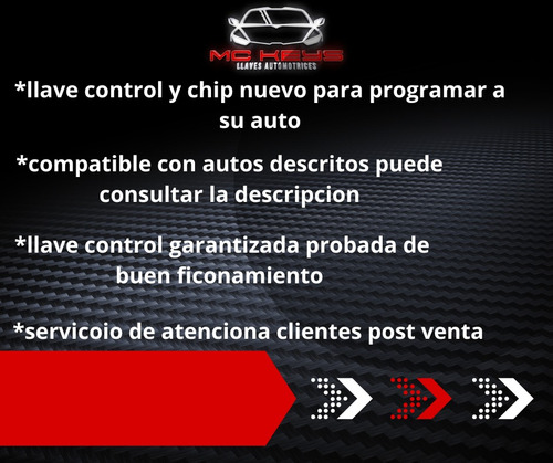 Llave Control Chip Chevrolet Sonic 2010-2017 2012 2013 2015. Foto 3