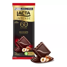 Lacta Intense Chocolate 60% Cacau Mix De Nuts 85 G